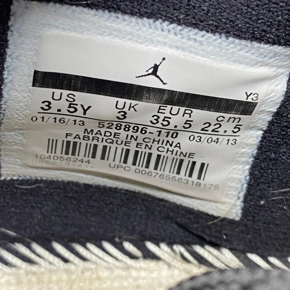 Air‎ Jordan 11 Retro Low TD Toddler Black White Red Basketball Shoes 3.5Y 528896